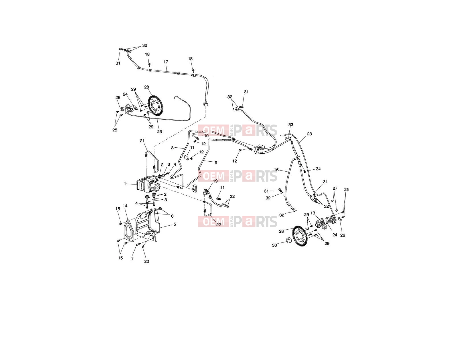 Triumph 2012 ROCKET III, CLASSIC & ROADSTER ABS Components