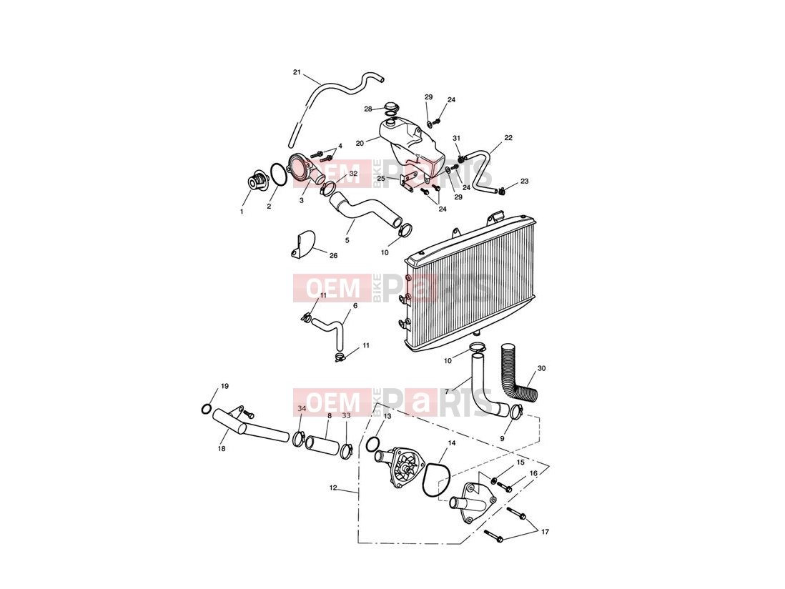 Triumph 2010 ROCKET III TOURING Cooling System