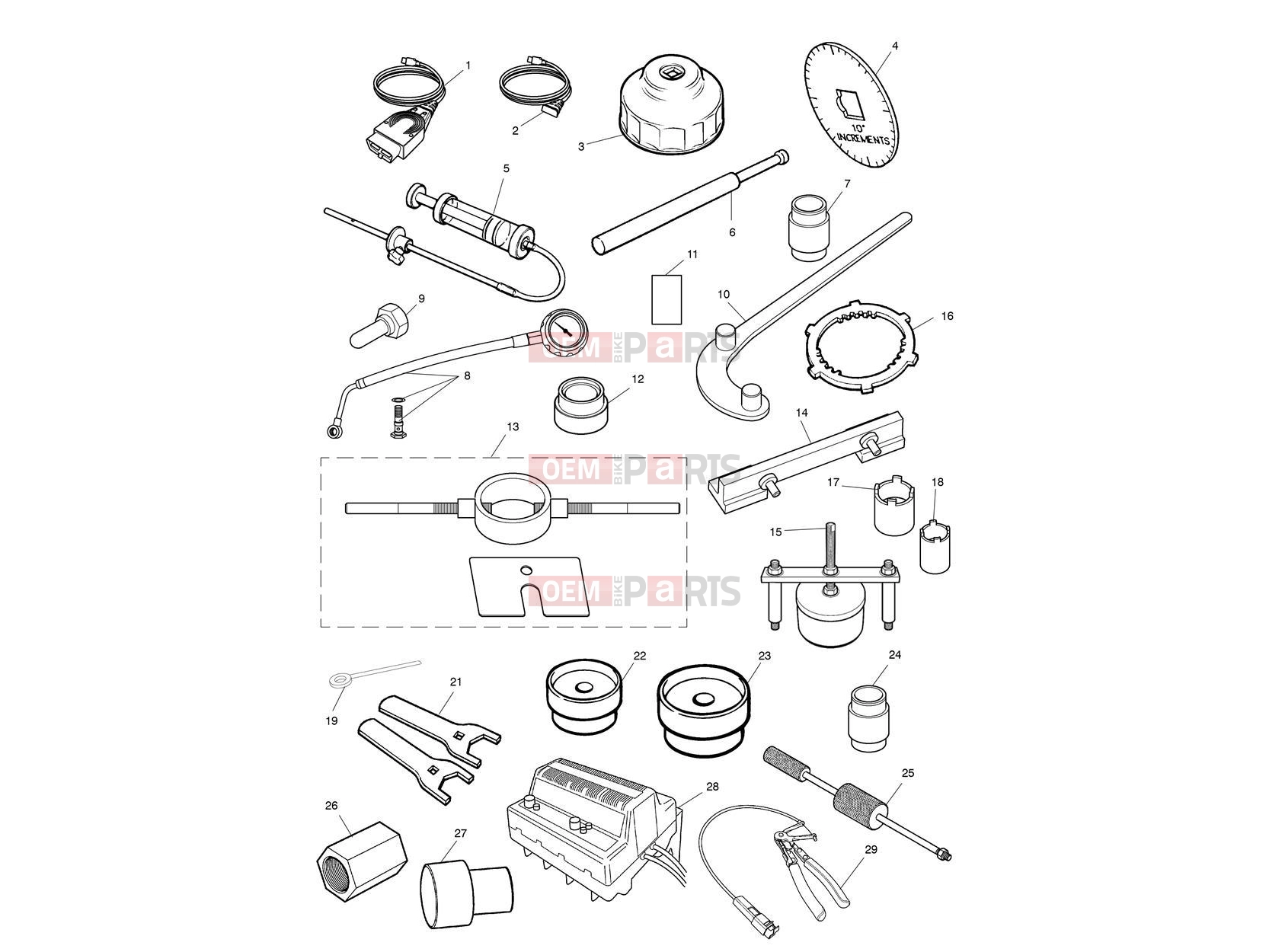 Triumph 2011 ROCKET III TOURING Service Tools