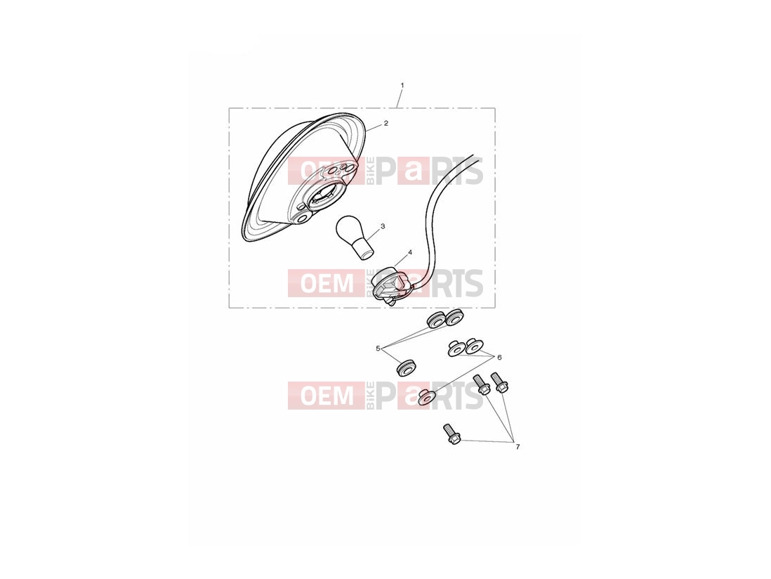 Triumph 2011 ROCKET III TOURING Rear Light