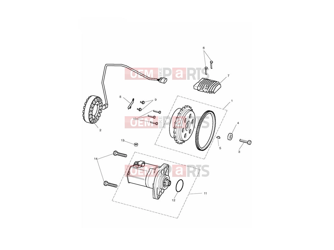 Triumph 2012 ROCKET III TOURING Starter & Alternator