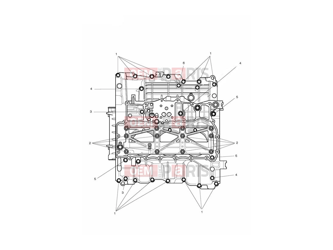 Triumph 2012 ROCKET III TOURING Crankcase Fixings