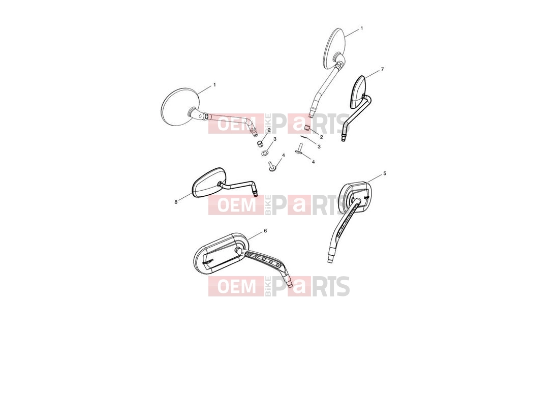 Triumph 2012 ROCKET III TOURING Mirrors