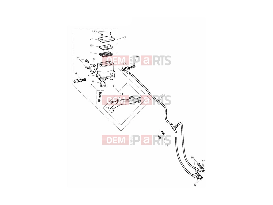 Triumph 2012 ROCKET III TOURING Front Brake Master Cylinder...