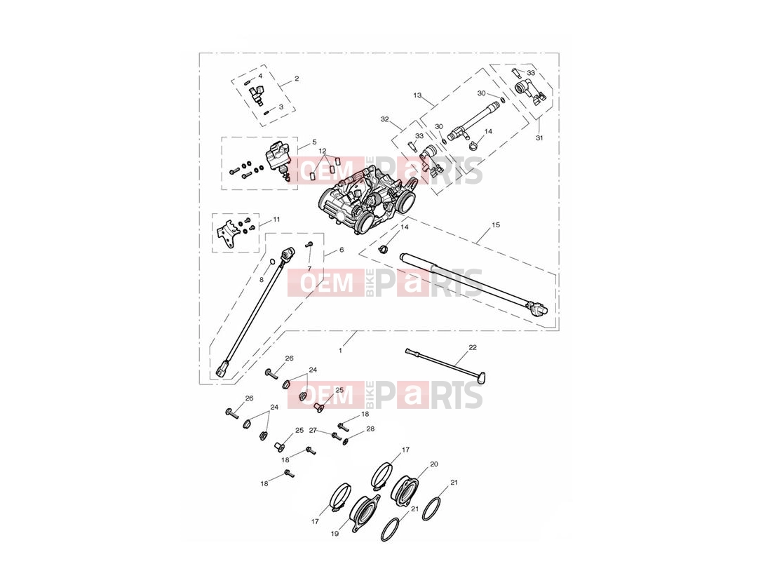 Triumph 2015 THUNDERBIRD COMMANDER Throttle Bodies