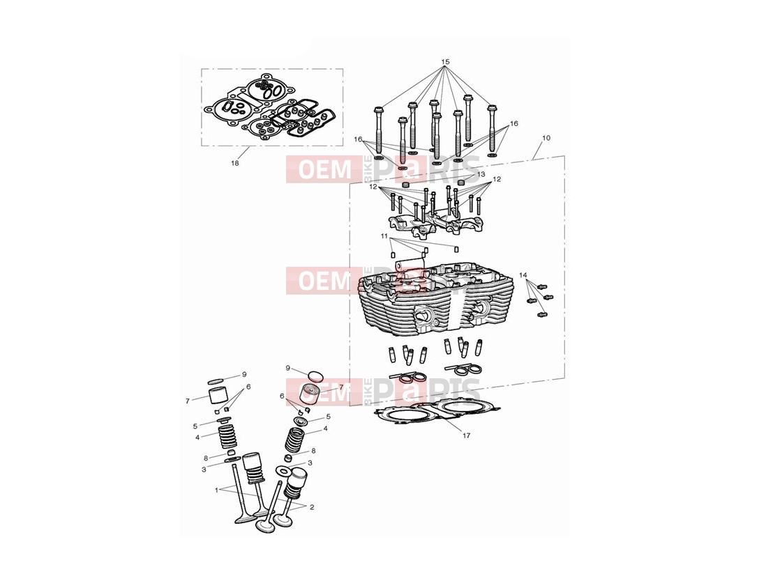 Triumph 2015 THUNDERBIRD COMMANDER Cylinder Head & Valves