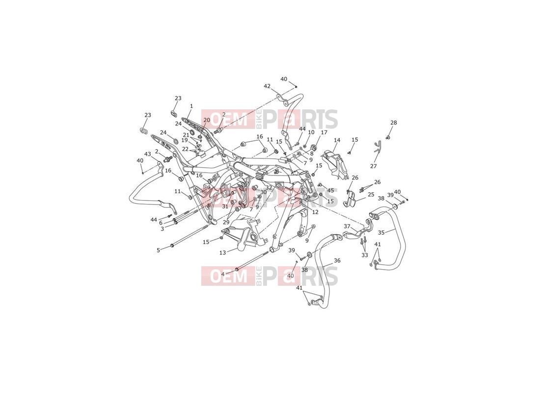 Triumph 2014 THUNDERBIRD LT Main Frame & Fittings 2