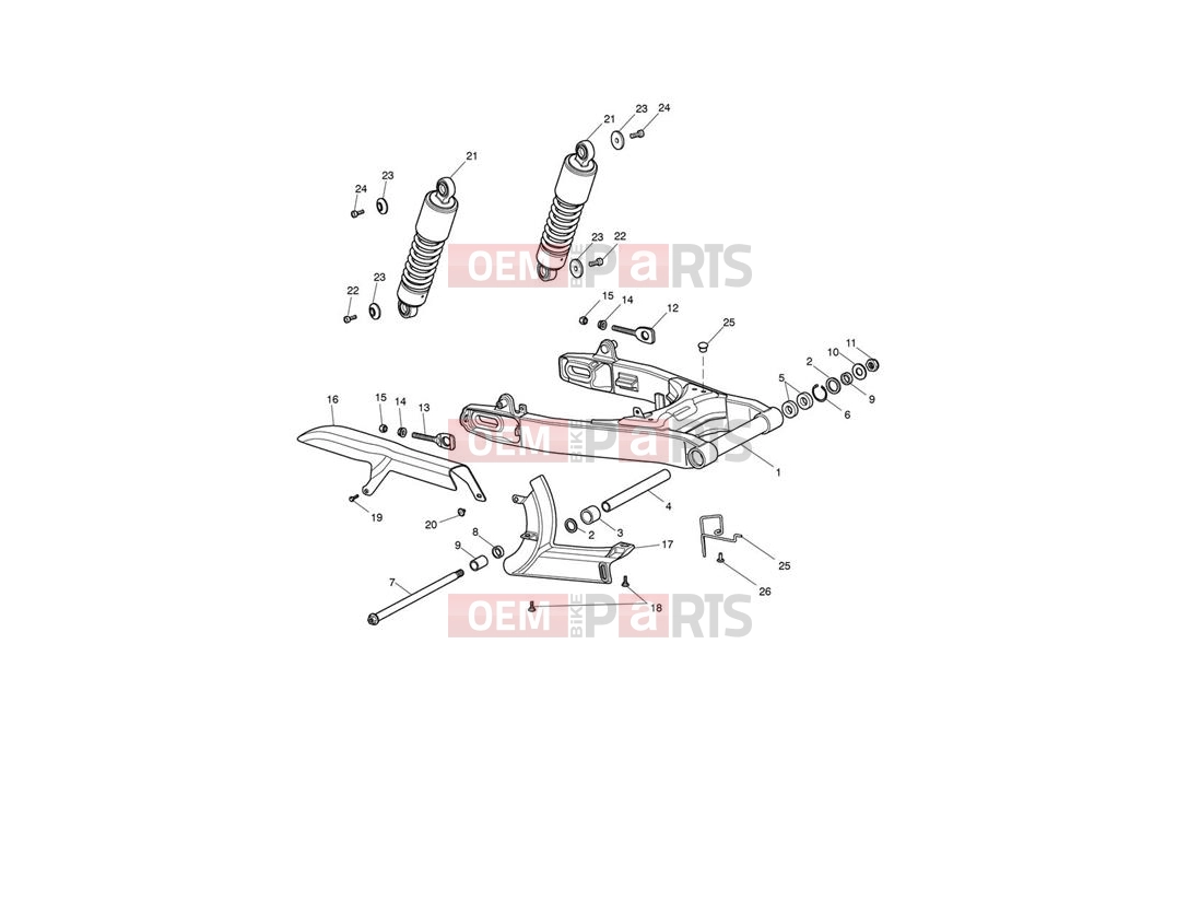 Triumph 2014 THUNDERBIRD LT Rear Suspension