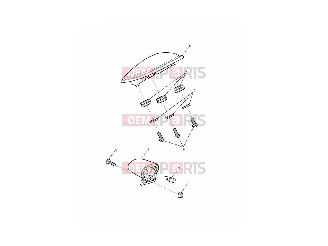 Triumph 2011 THUNDERBIRD STORM Rear Light
