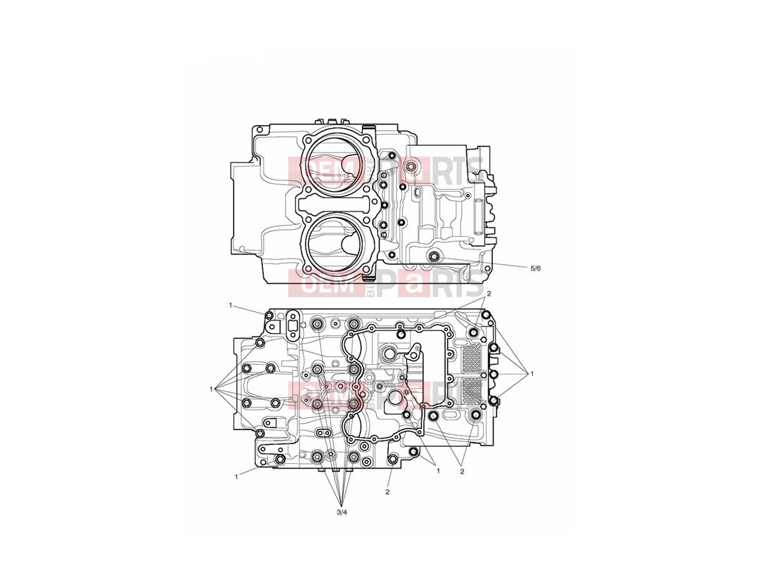 Triumph 2012 THUNDERBIRD STORM Crankcase Bolts