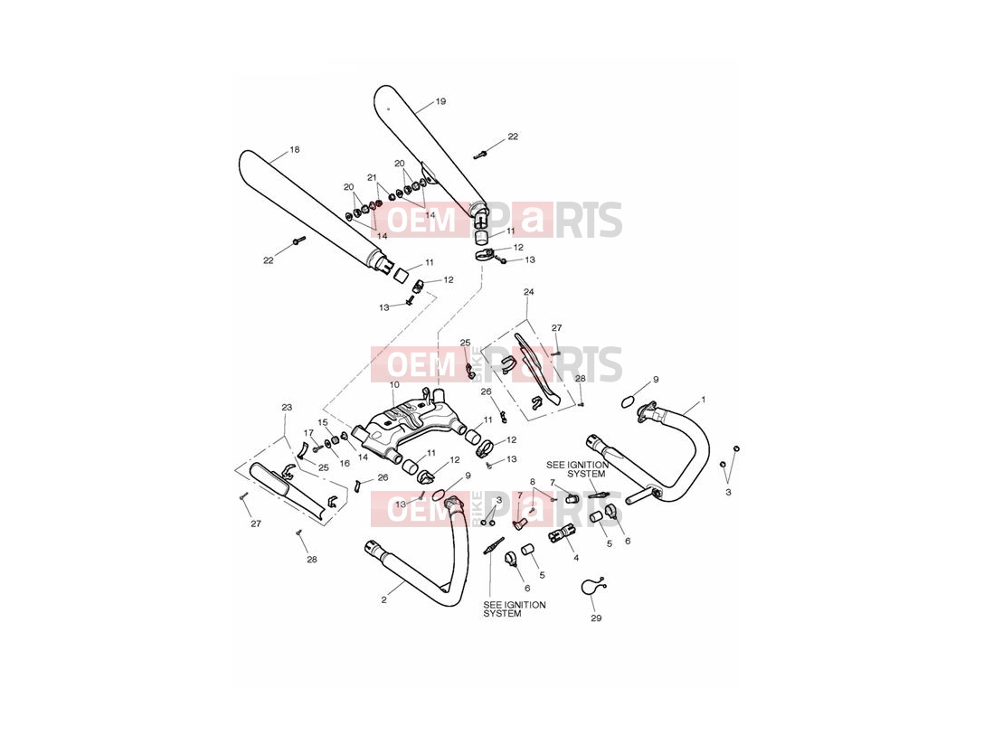 Triumph 2012 THUNDERBIRD STORM Exhaust System 780497