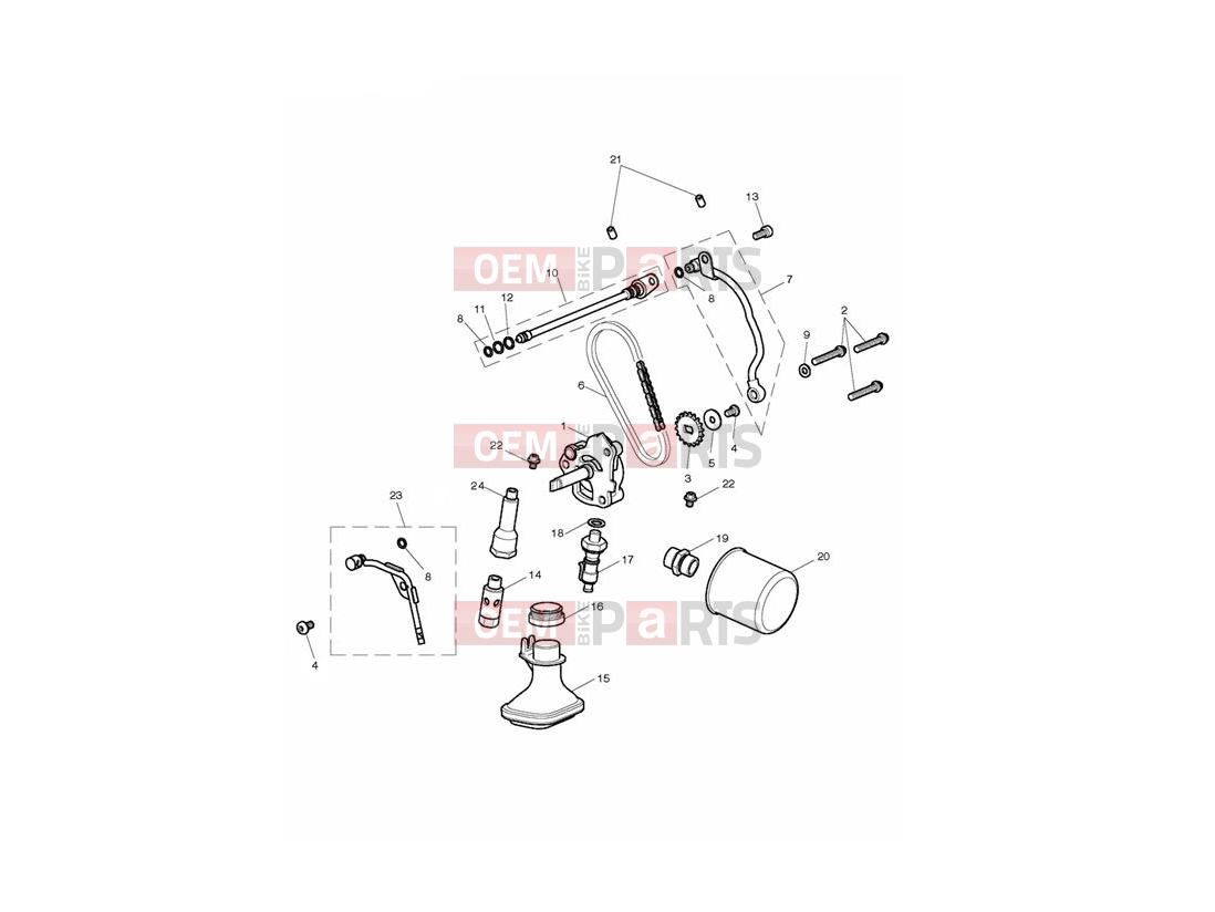 Triumph 2013 THUNDERBIRD STORM Lubrication System