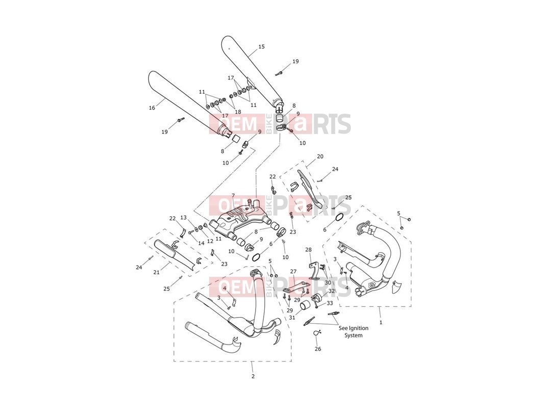 Triumph 2013 THUNDERBIRD STORM Exhaust System 780498