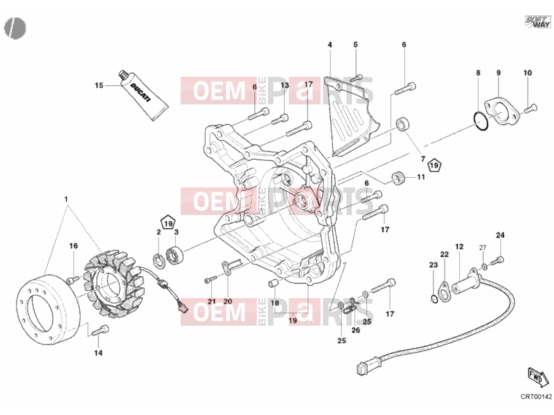 DUCATI 2003 Monster 800 GENERATOR COVER » IGNITION SYSTEM