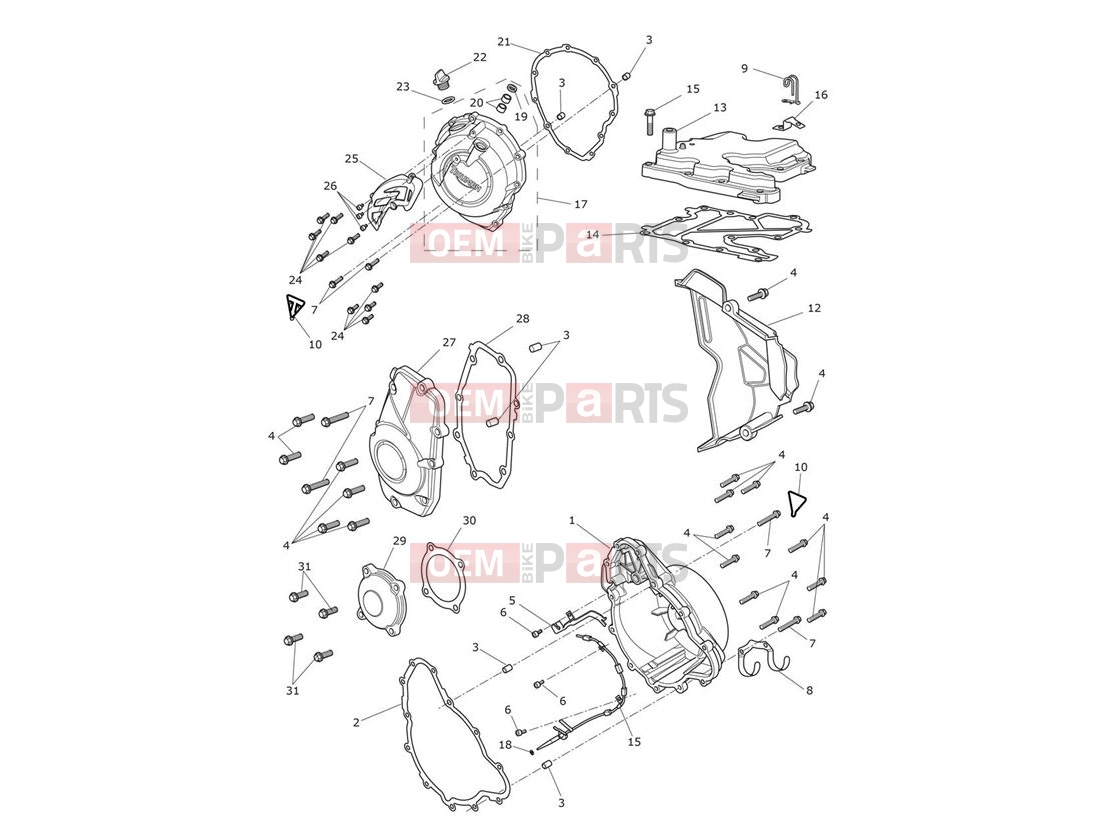 Triumph 2017 Tiger 800 674842 > TIGER XRT Engine Covers