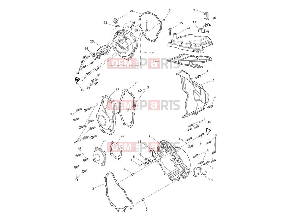 Triumph 2018 TIGER 800 XRT 855532 > Engine Covers