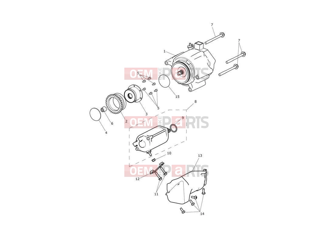 Triumph 2013 TROPHY 1215 Starter & Alternator