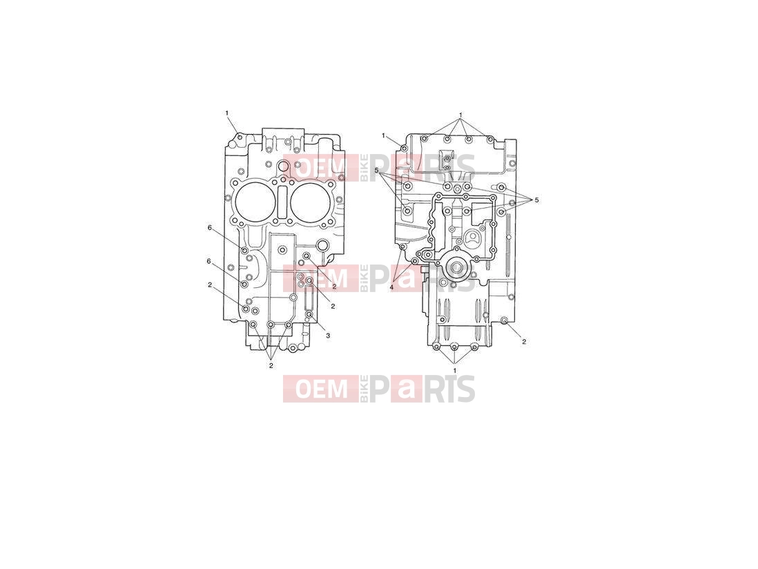 Triumph 2004 SPEEDMASTER CARBS Crankcase Fixings