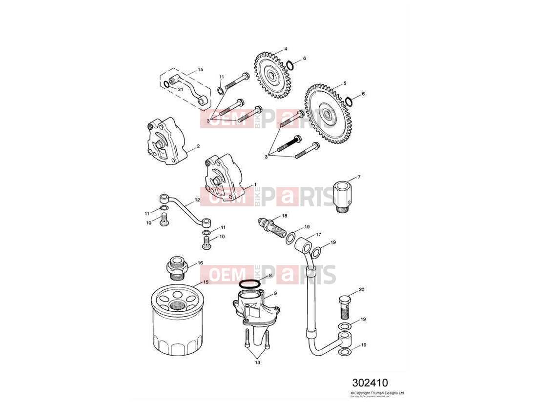 Triumph 2007 SPEEDMASTER CARBS Lubrication System