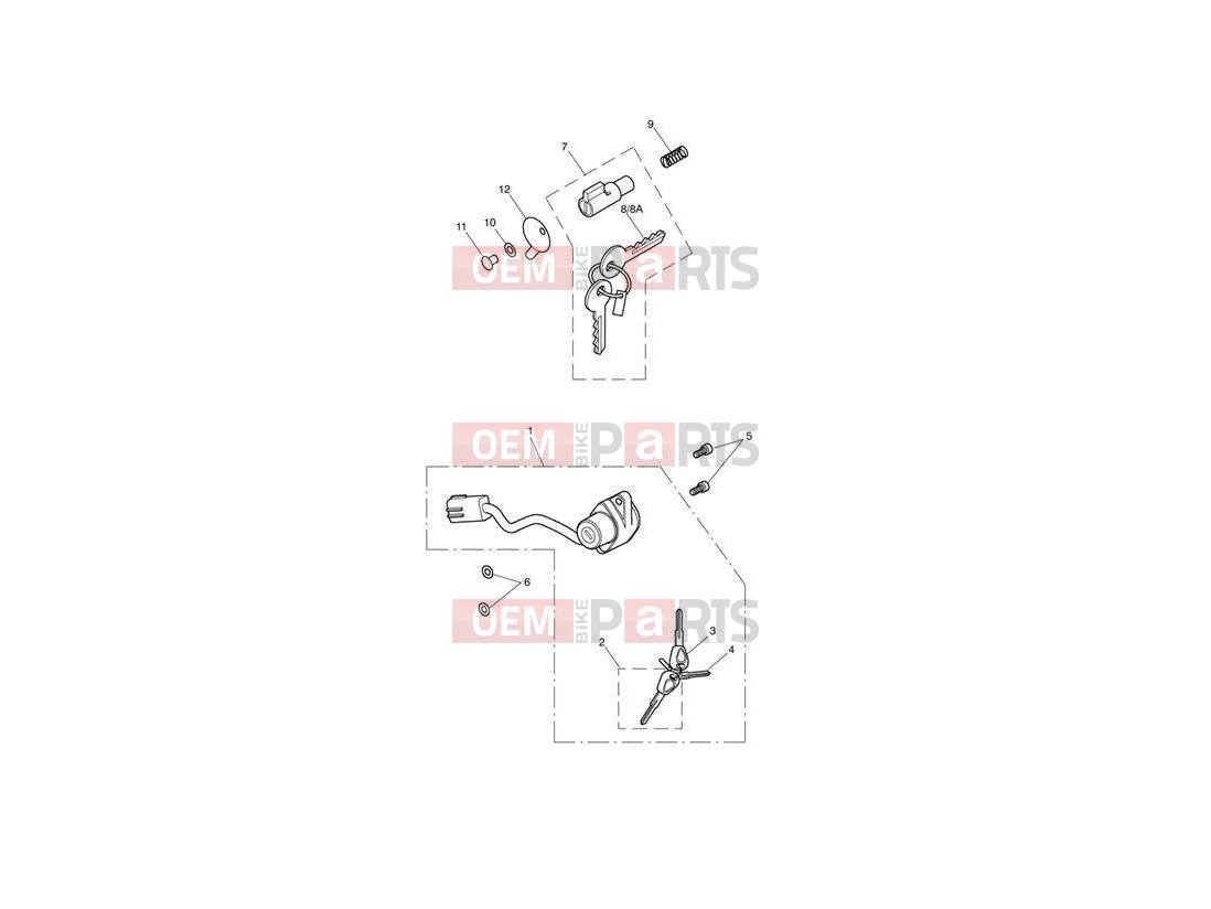 Triumph 2014 SPEEDMASTER EFI Ign Switch & Steer Lock 439976