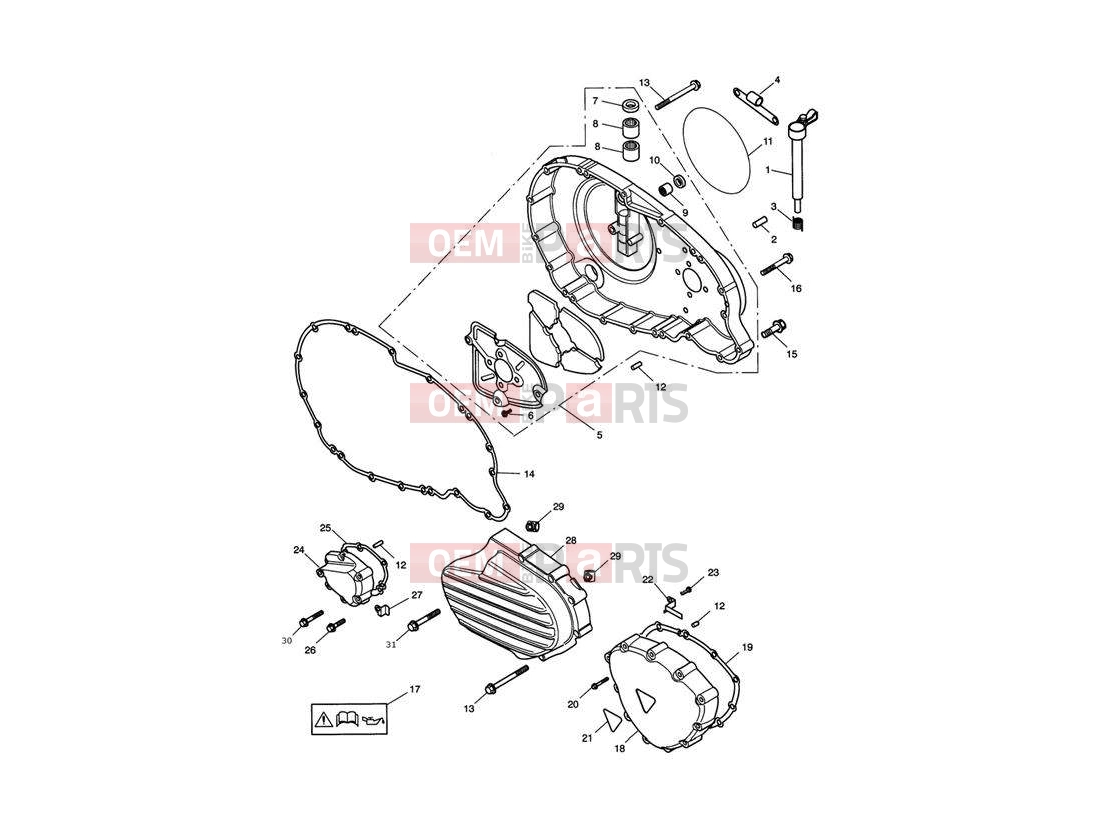 Triumph 2010 SPEEDMASTER EFI Engine Covers