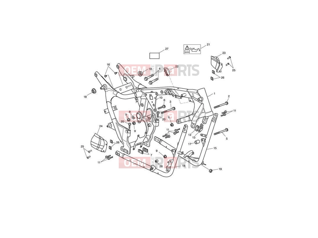 Triumph 2010 SPEEDMASTER EFI Main Frame & Fittings