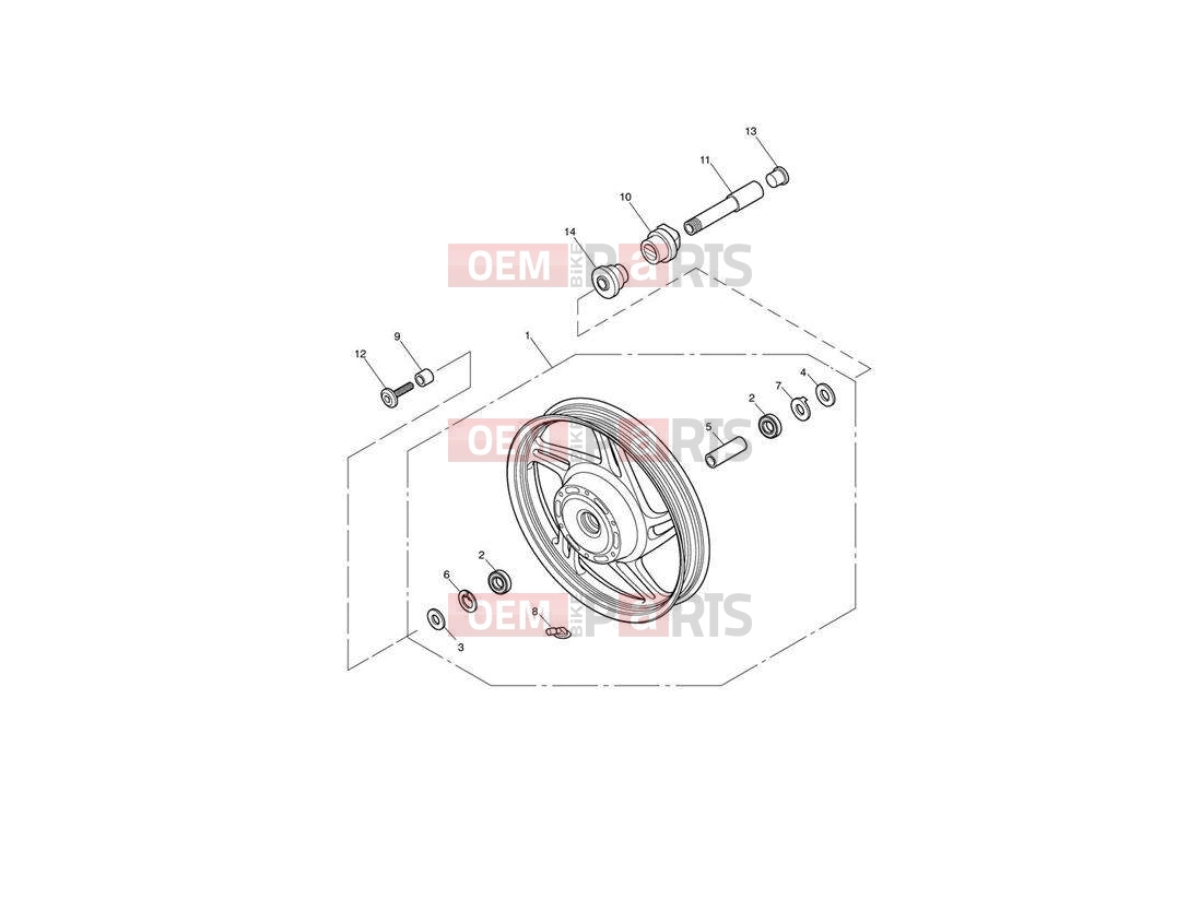 Triumph 2011 SPEEDMASTER EFI Front Wheel 469050