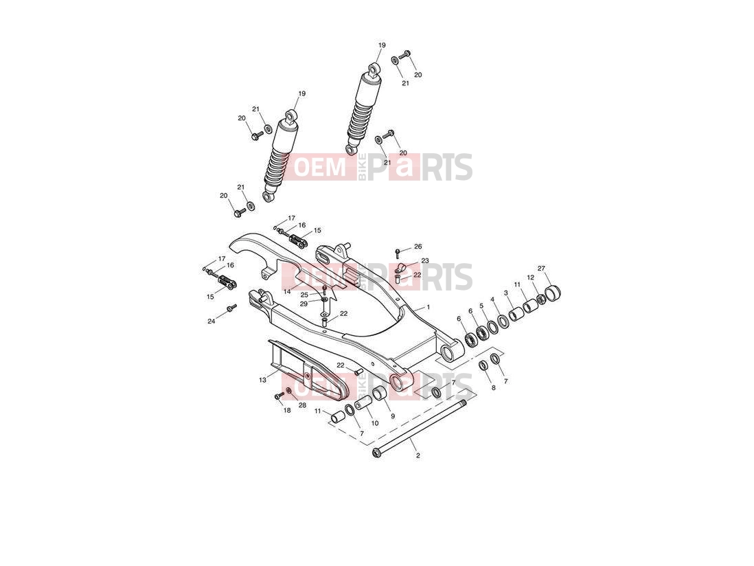 Triumph 2011 SPEEDMASTER EFI Rear Suspension Unit