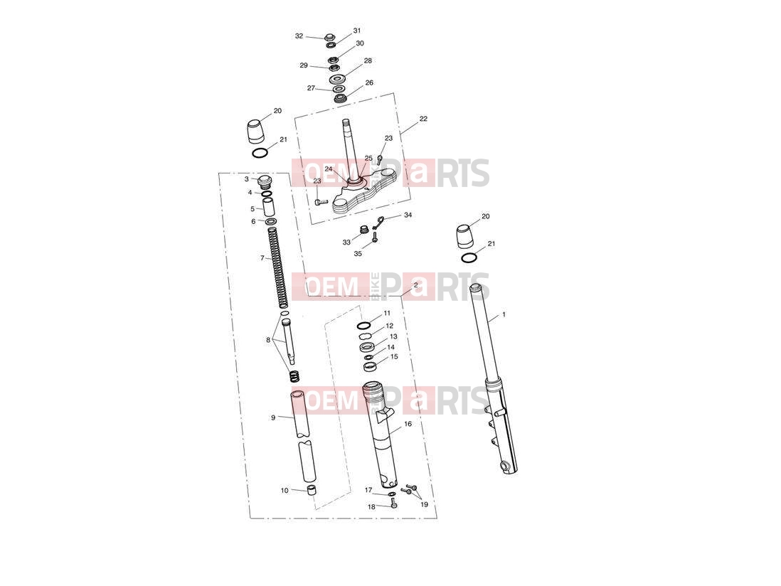 Triumph 2012 SPEEDMASTER EFI Front Forks & Lower Yoke 469051