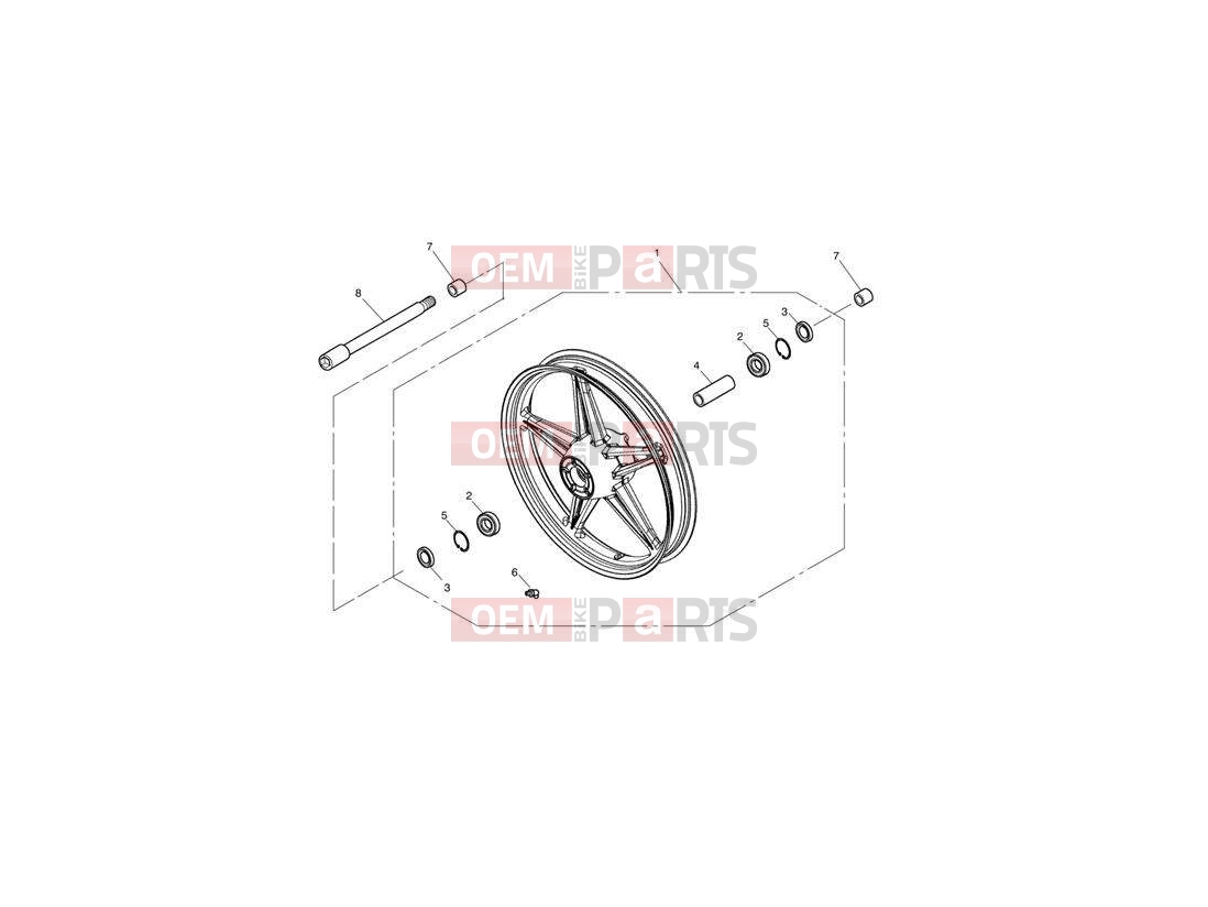 Triumph 2012 SPEEDMASTER EFI Front Wheel 469051