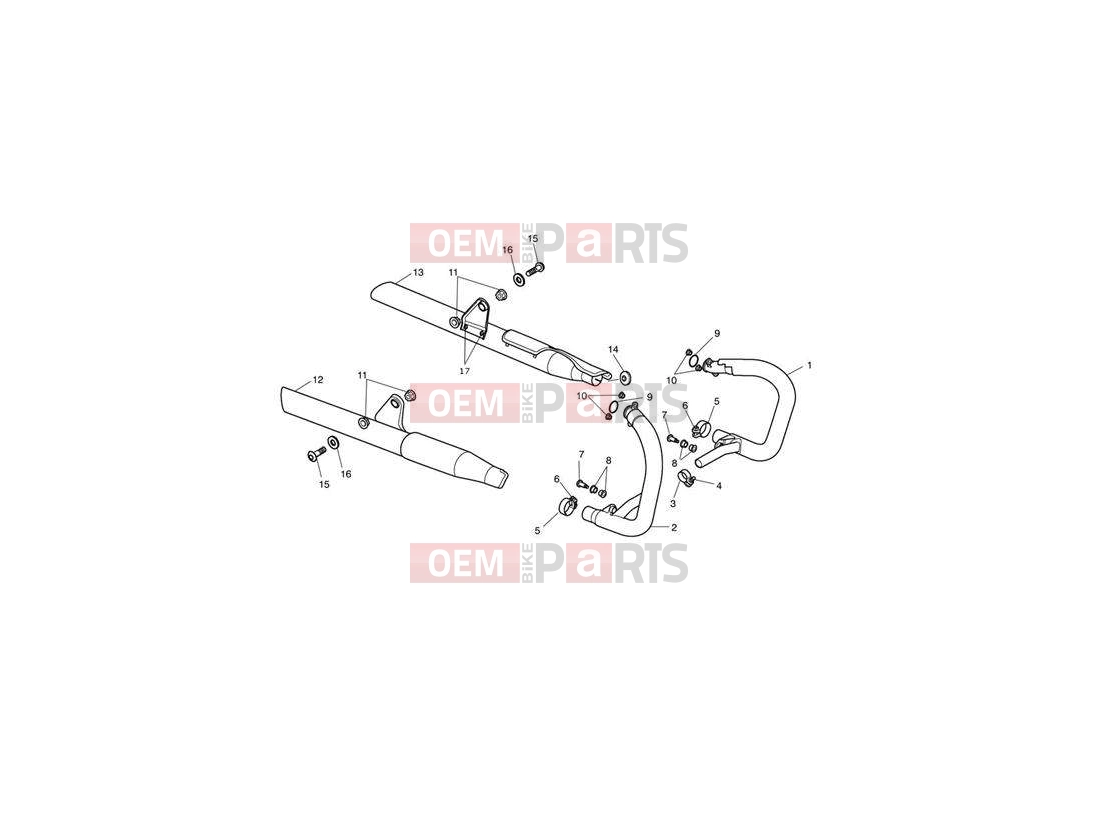 Triumph 2012 SPEEDMASTER EFI Exhaust System