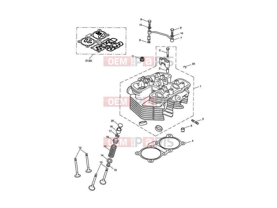 Triumph 2013 SPEEDMASTER EFI Cylinder Head & Valves