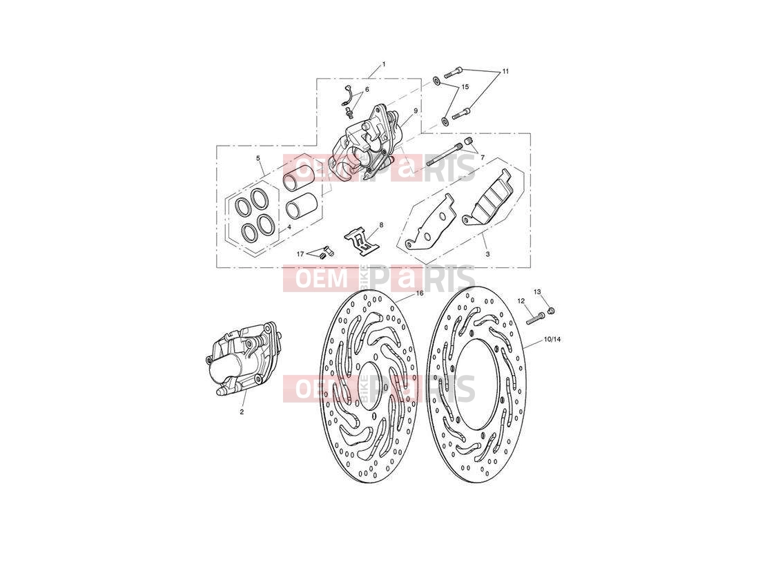 Triumph 2013 SPEEDMASTER EFI Front Brake Caliper & Disc