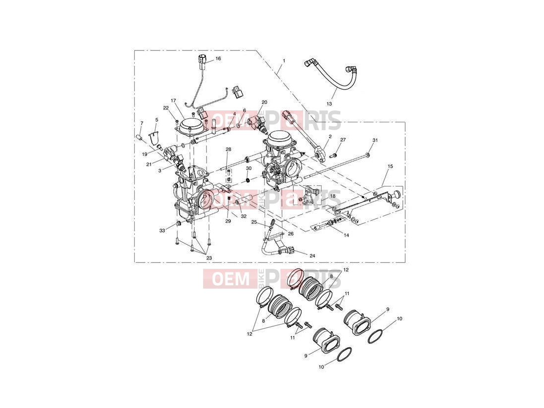 Triumph 2013 SPEEDMASTER EFI Throttle Bodies