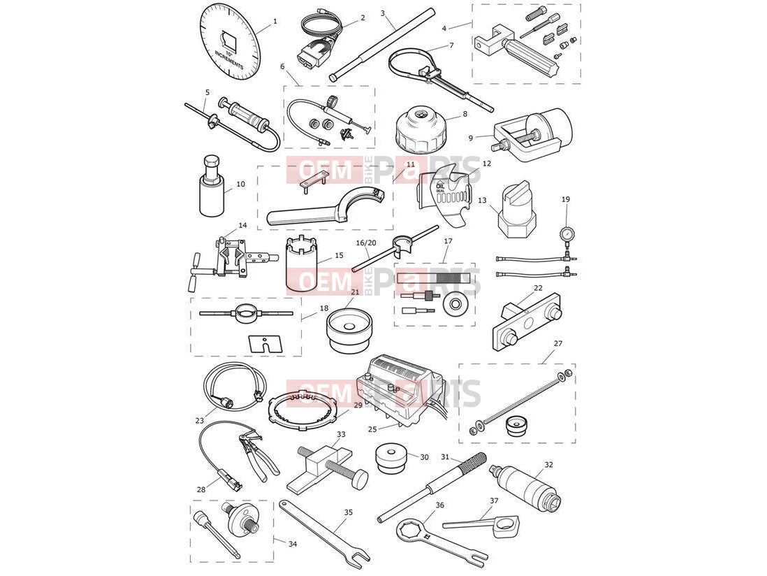 Triumph 2020 TIGER 900 Service Tools