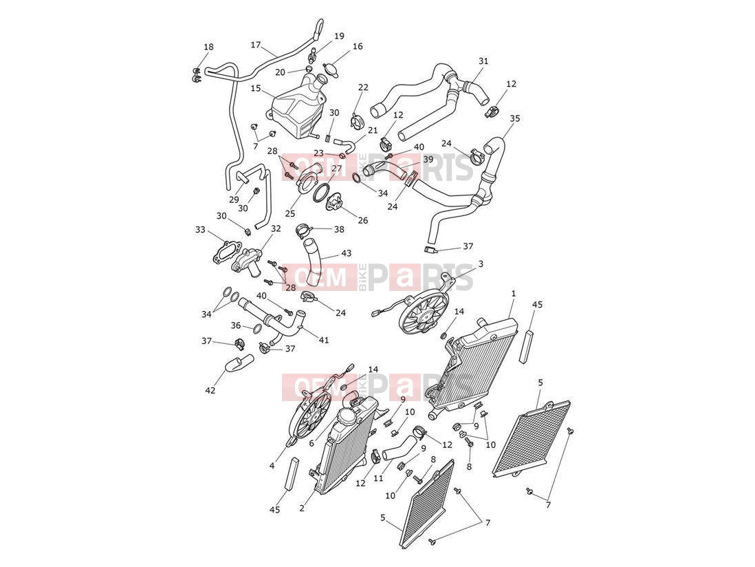Triumph 2020 TIGER 900 Cooling System
