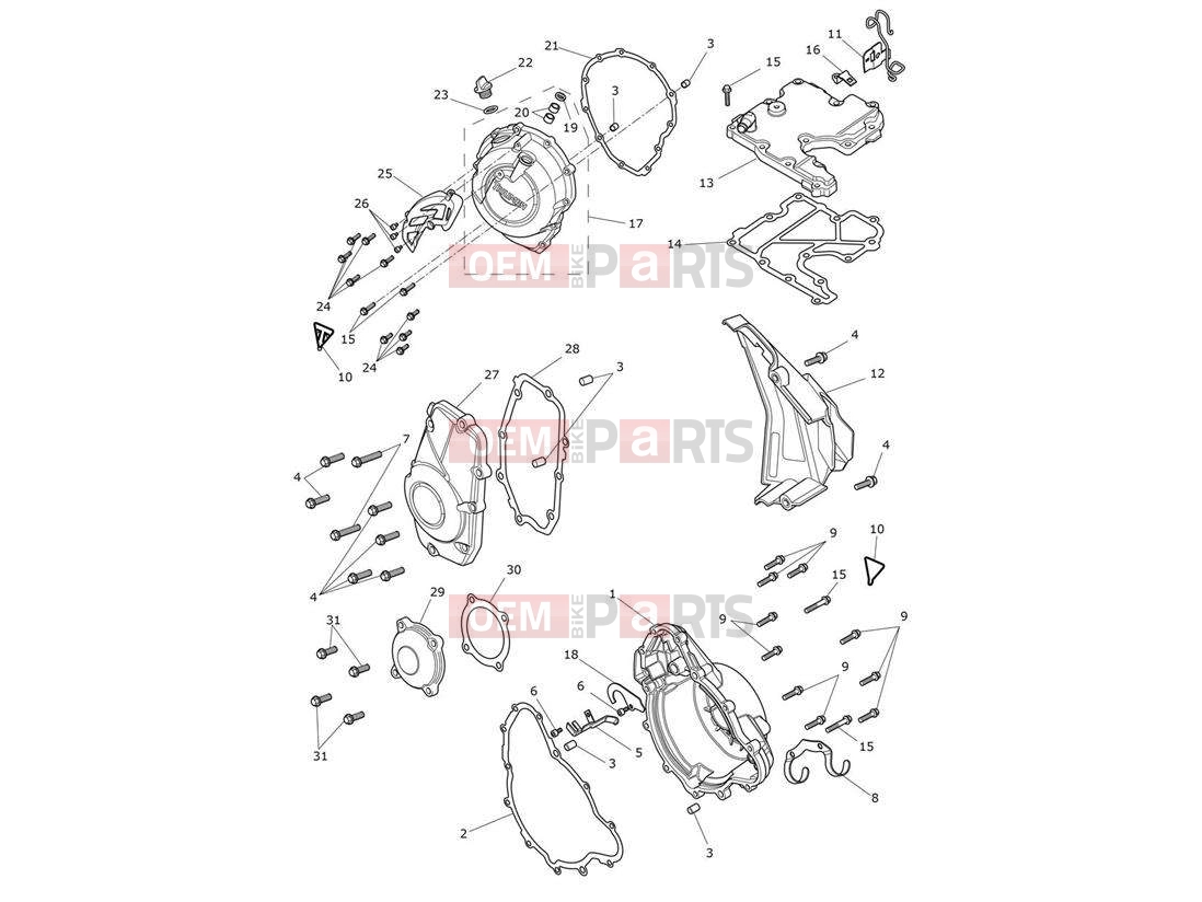 Triumph 2020 Tiger 900 Rally Pro Engine Covers