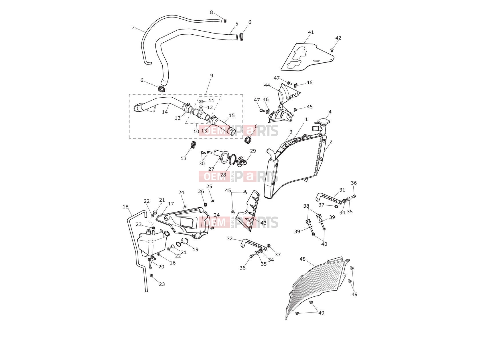 Triumph 2018 TIGER 1200 XCA Cooling system