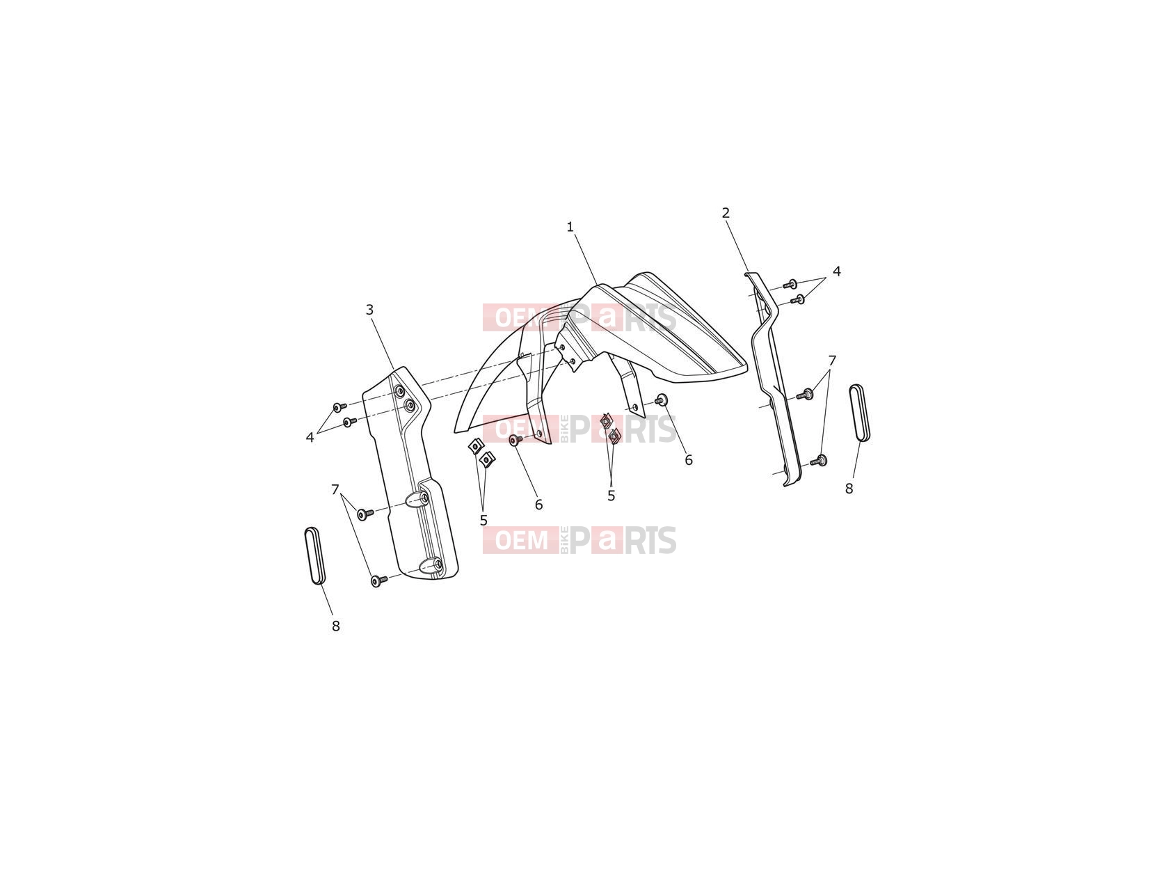 Triumph 2019 TIGER 1200 XCA Front Mudguard