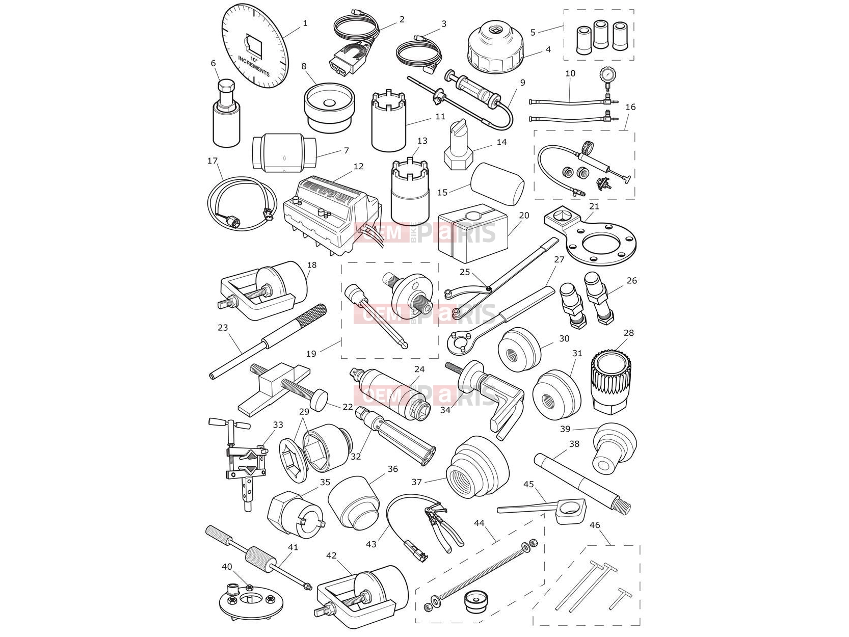 Triumph 2019 TIGER 1200 XCA Service Tools