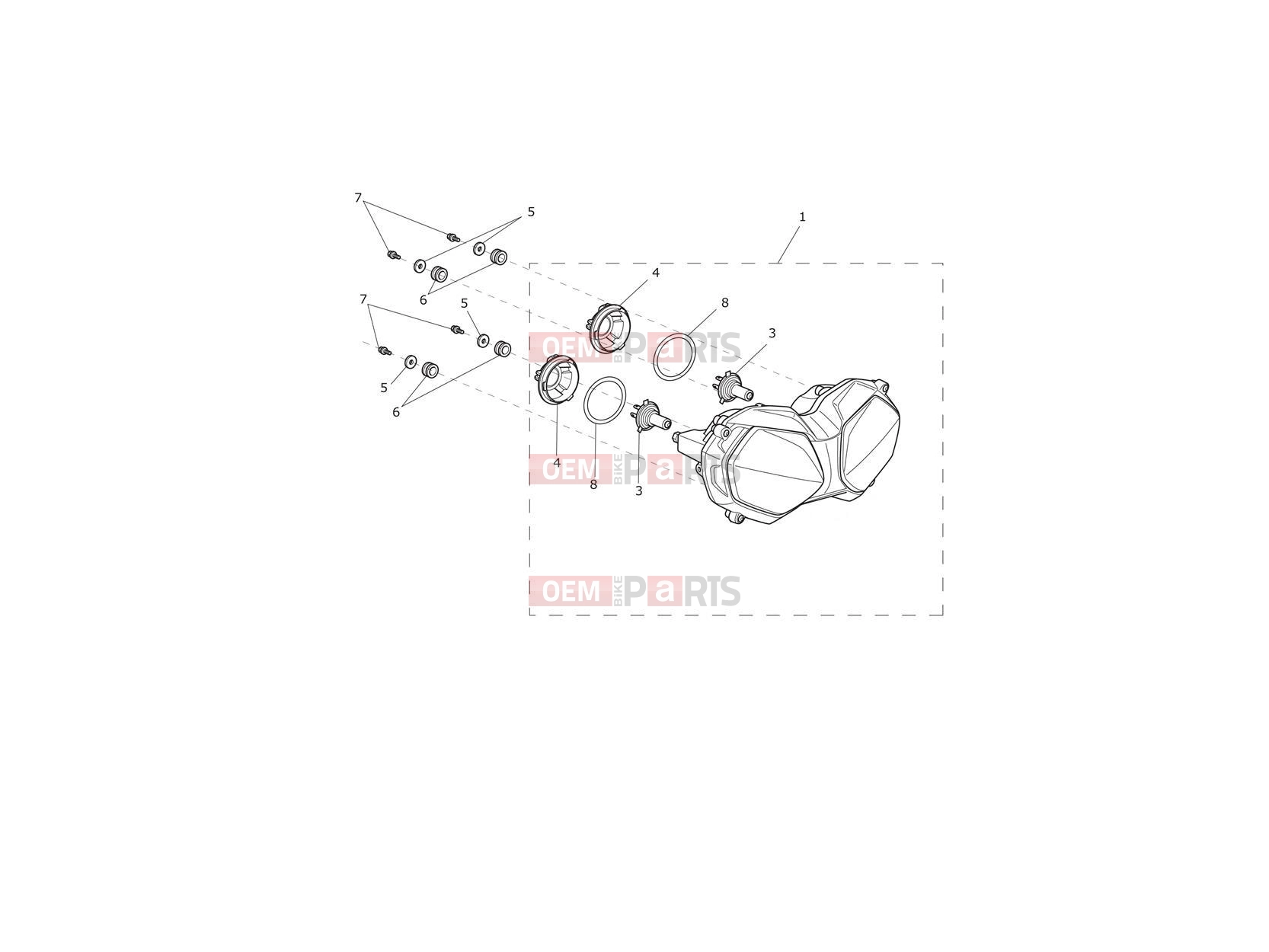 Triumph 2020 TIGER 1200 XR Headlight Assembly