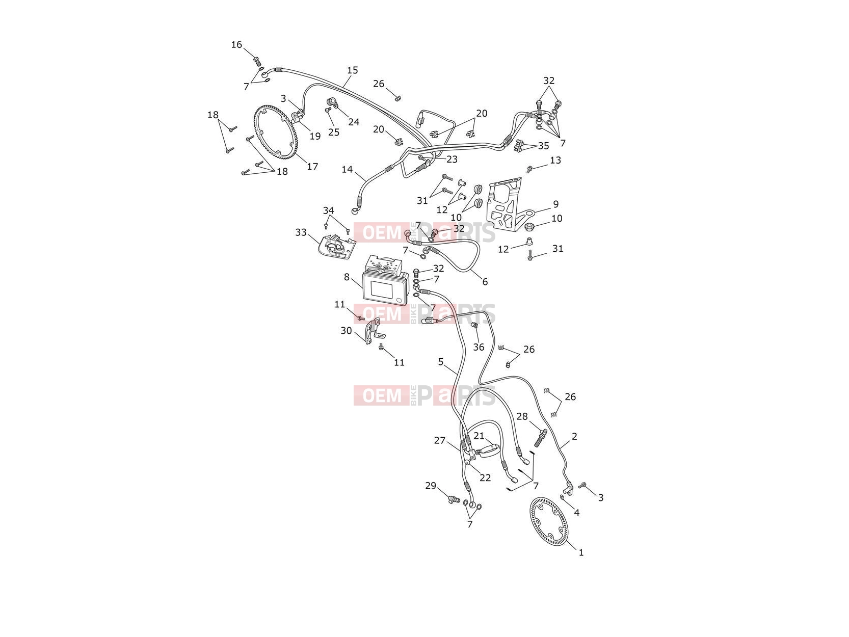 Triumph 2018 TIGER 1200 XRT ABS System