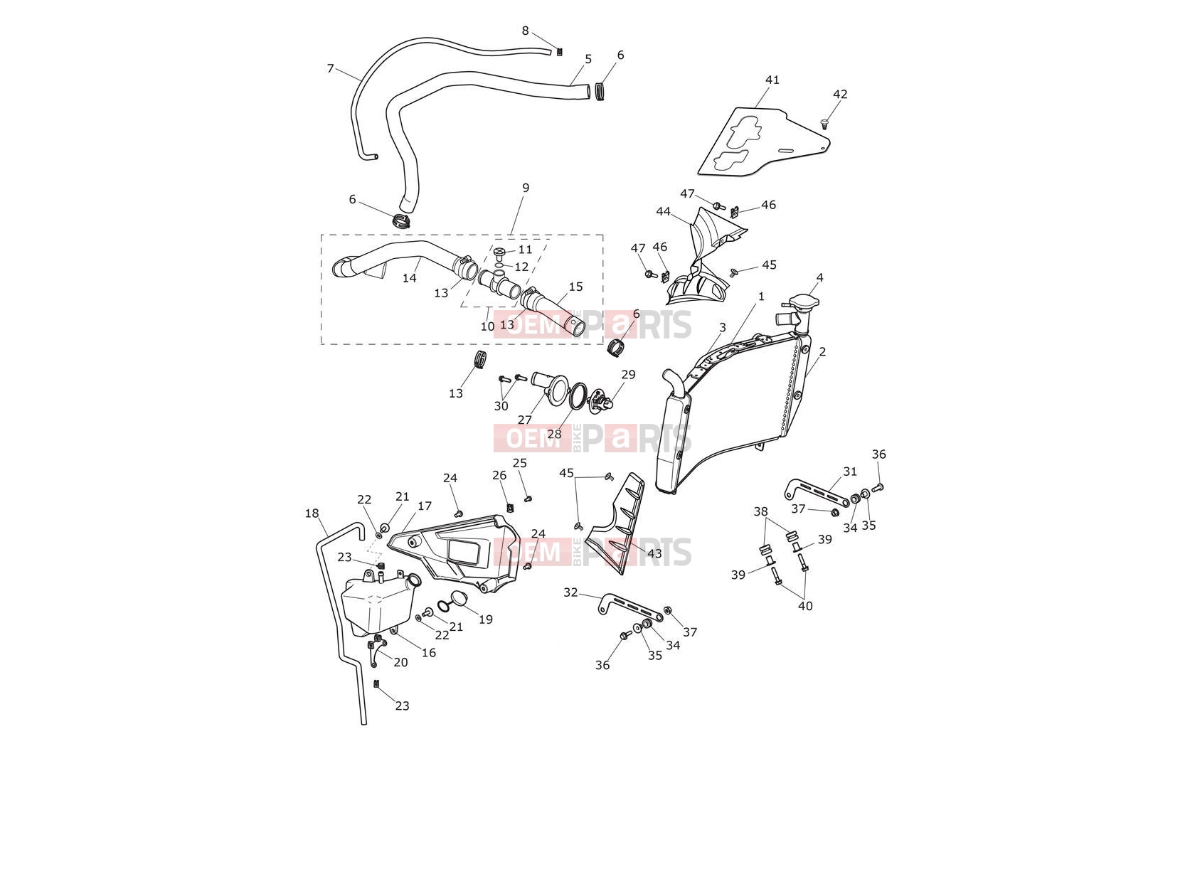 Triumph 2018 TIGER 1200 XRT Cooling System