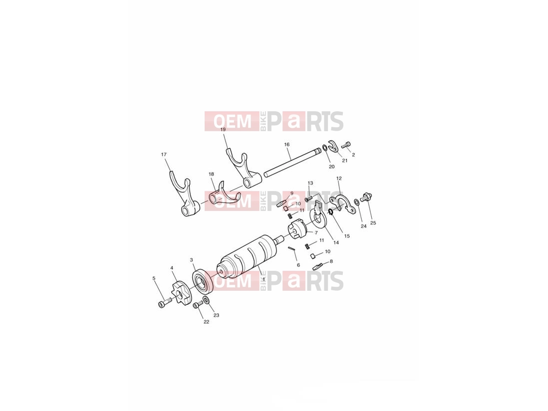 Triumph 2000 TROPHY 29156 > Gear Selector Drum