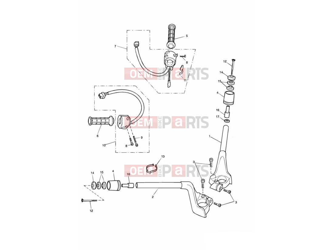 Triumph 2000 TROPHY 29156 > Handlebars & Switches