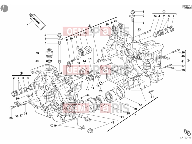 DUCATI 2003 Supersport 800 SS CRANKCASE » ENGINE CASE