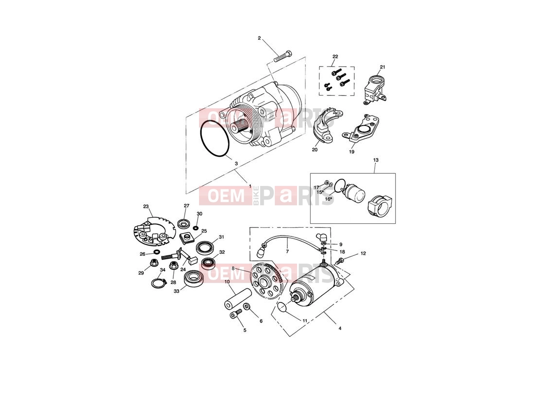 Triumph 1992 TROPHY > 29155 Alternator & Starter