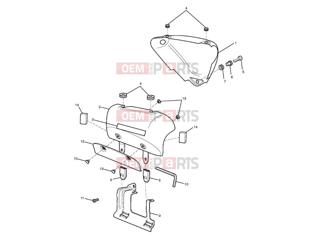 Triumph 2014 SCRAMBLER EFI Bodywork - Side Panels