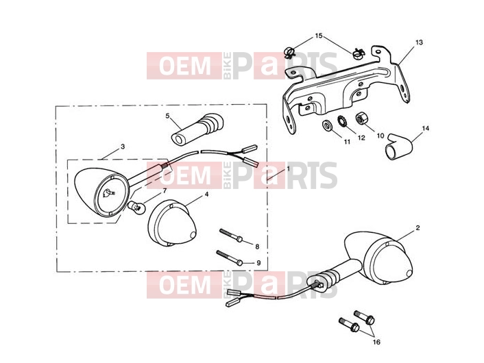 Triumph 2007 SCRAMBLER EFI Front Indicators