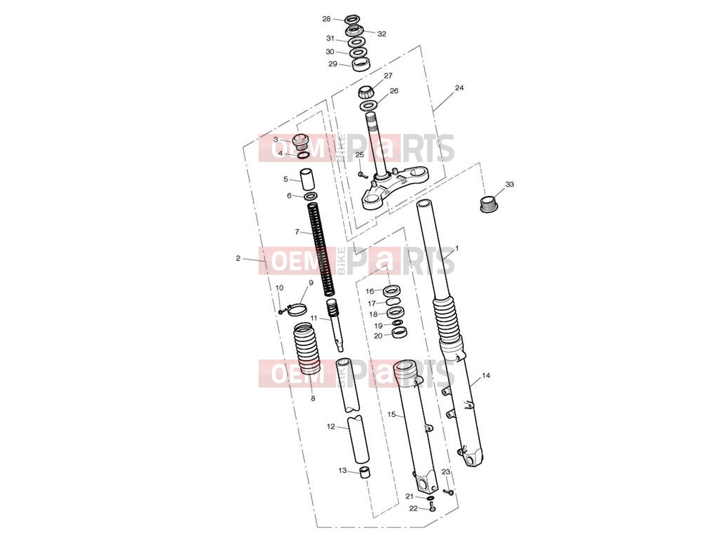 Triumph 2007 SCRAMBLER EFI Front Forks & Lower Yoke